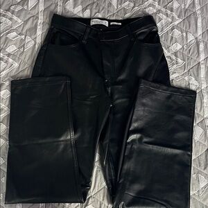 abercrombie and fitch leather pants